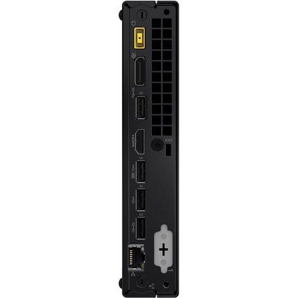 Rear view of a PlayStation 4 console showing HDMI, AUX, Digital Out, USB, Ethernet, and power ports—similar to those on compact PCs like the Lenovo NEO 50Q GEN 4 Tiny. The Lenovo desktop features an Intel Core i5-13420H processor, 16GB DDR4 RAM, a 256GB NVMe SSD, plus built-in WiFi and Bluetooth. - View 2
