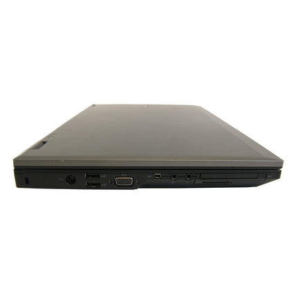 Dell Latitude E5520 laptop in closed, angled view showing rear ports. - View 3