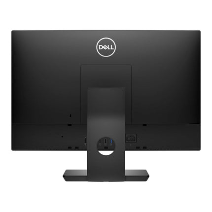 Rear view of a Dell OptiPlex 5480 AIO 23.8″ FHD desktop PC, featuring the DELL logo at the top center and a stand with integrated cable management, highlighting this refurbished Intel Core i5-10500T desktop with 32GB RAM and 1TB NVMe SSD. - View 2