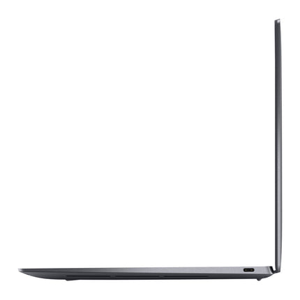 Side view of a thin Dell XPS 13 9320 laptop showing a USB-C port. - View 4