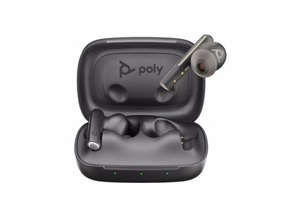 HP Poly Voyager Free 60 Carbon Black Earbuds +Basic Charge Case 7Y8M2AA, NEW - Joy Systems PC