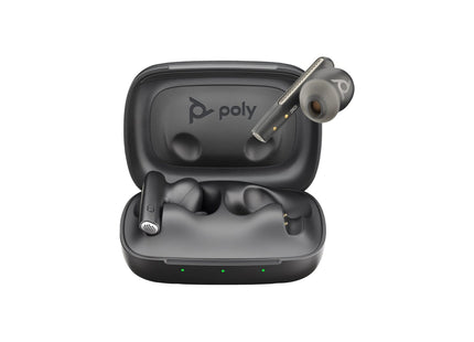HP Poly Voyager Free 60 UC Black Earbuds +BT700 USB-C Adapter +Basic Charge Case 7Y8M0AA, NEW - Joy Systems PC
