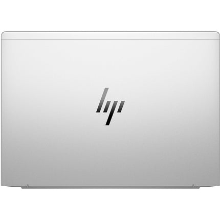 Top view of a closed silver refurbished HP ProBook 645 G11 laptop with HP logo, 14" FHD, Ryzen 5, 32GB RAM, 1TB NVMe SSD. - View 2