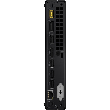 Rear view of a PlayStation 4 console showing HDMI, AUX, Digital Out, USB, Ethernet, and power ports—similar to those on compact PCs like the Lenovo NEO 50Q GEN 4 Tiny. The Lenovo desktop features an Intel Core i5-13420H processor, 16GB DDR4 RAM, a 256GB NVMe SSD, plus built-in WiFi and Bluetooth. - View 2