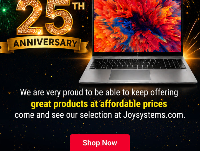 America had the 250th birthday, Now Joy Systems is celebrating our 25 Year Anniversary! Wait until you see the fireworks! We are very proud to be able to keep offering great products at affordable prices come and see our selection at Joysystems.com.
