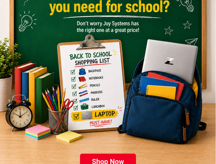 Wait did you forget to get that laptop you need for school?  Don't worry Joy Systems has the right one at a great price!