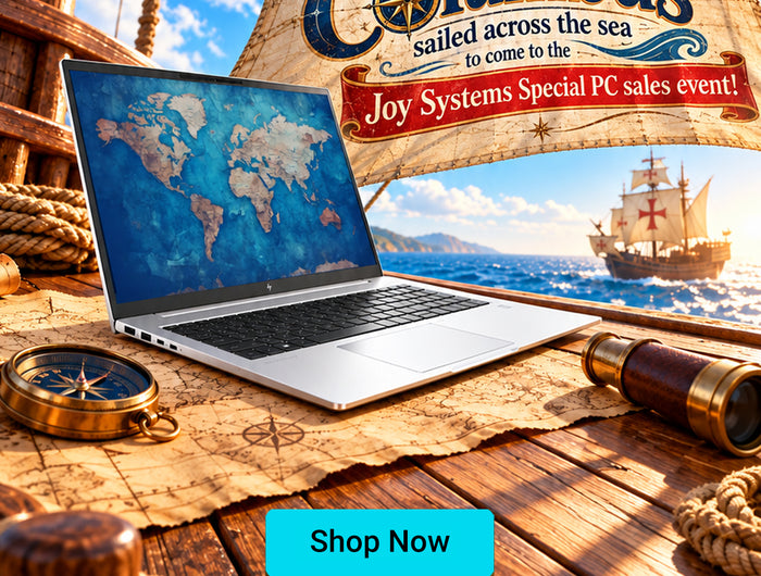 Come and find your favorite PC's brands at special prices in our Columbus day sales at Joy Systems.