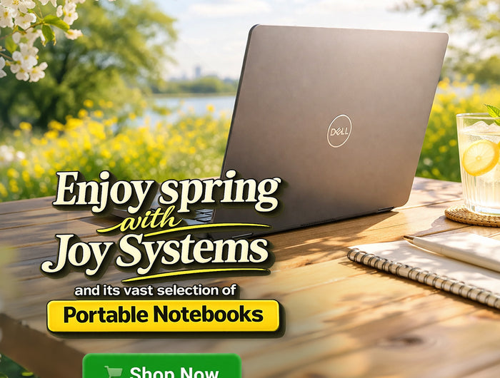 Enjoy spring with Joy Systems and its vast selection of portable notebooks.