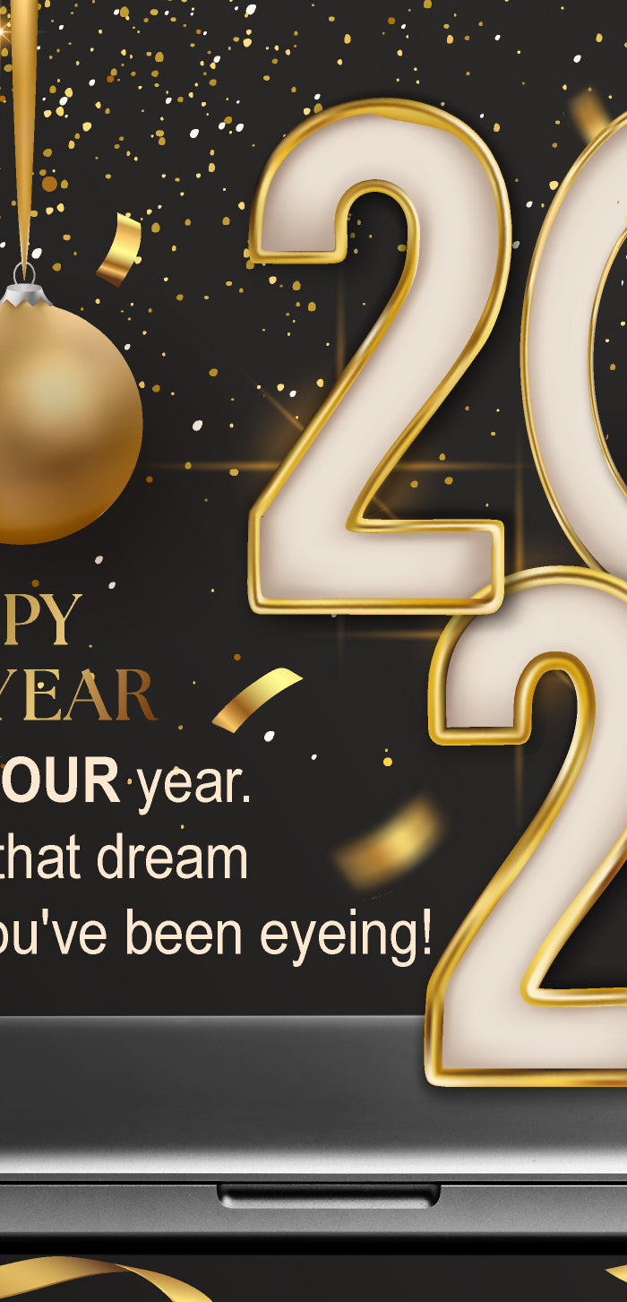 Happy New Year 2026 laptop promo