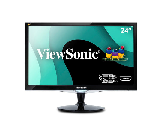 VIEWSONIC 24” VX2452MH LCD Monitor, Widescreen, Refurbished