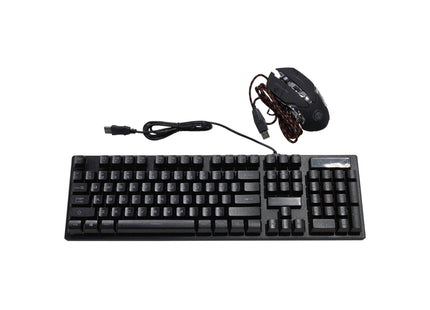 Wired Gaming Keyboard & Mouse Combo, New - Joy Systems PC