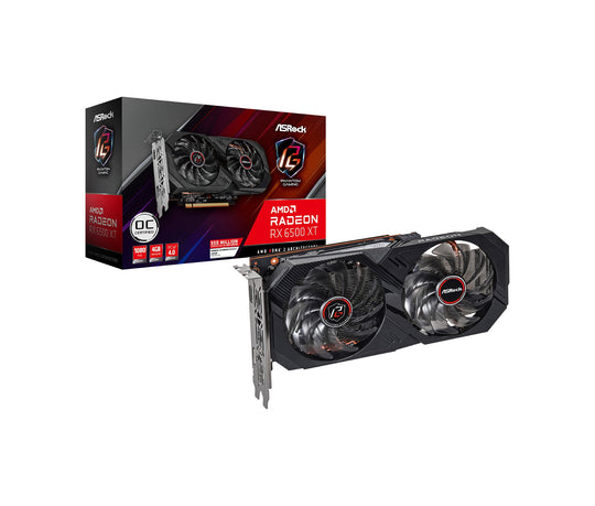 ASRock AMD Radeon RX 6500 XT Phantom Gaming OC Graphics Card, New