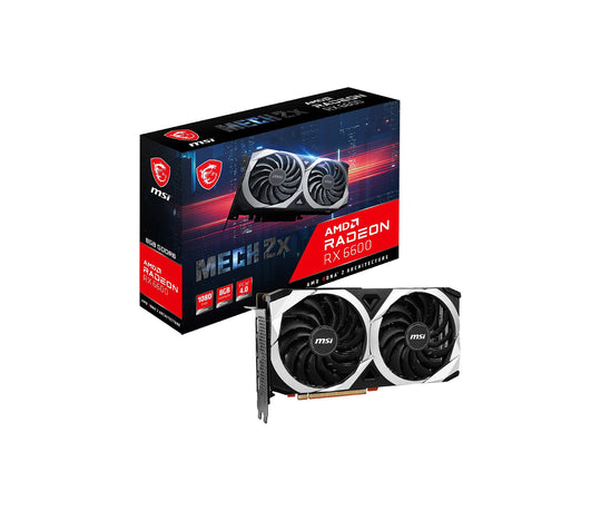 MSI AMD Radeon RX 6600 MECH 2X 8GB Graphics Card, New