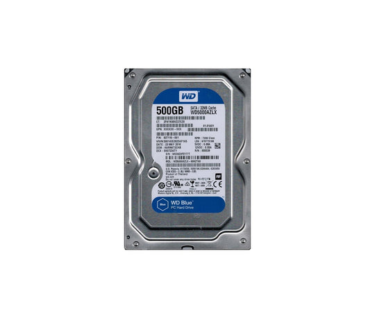 Western Digital, 837116-001, 500GB, 7200RPM, 3.5", Hard Drive, Refurbished